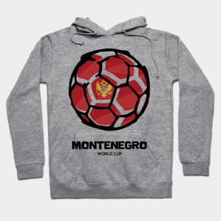 Montenegro Football Country Flag Hoodie